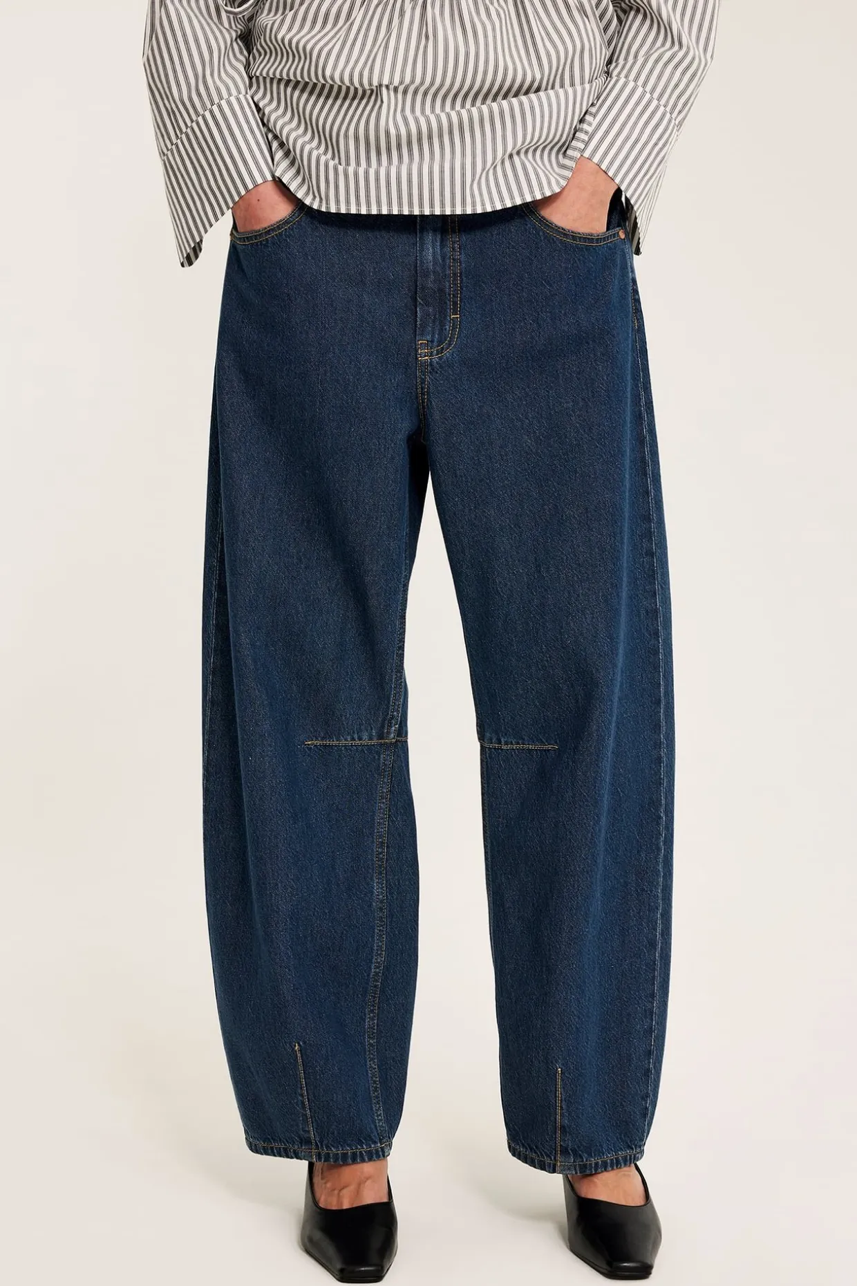 Barrel jeans high waist