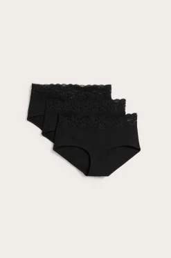 Bawełniane majtki typu hipster 3-pack