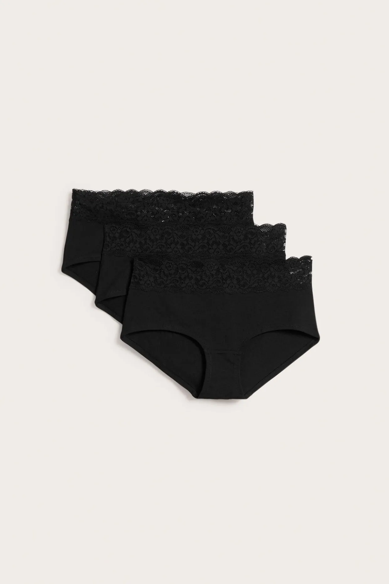 Bawełniane majtki typu hipster 3-pack