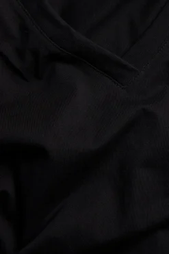 Bawełniany T-shirt z dekoltem w serek