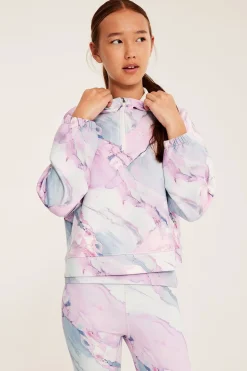 Bluza do ćwiczeń, z marmurkowym wzorem