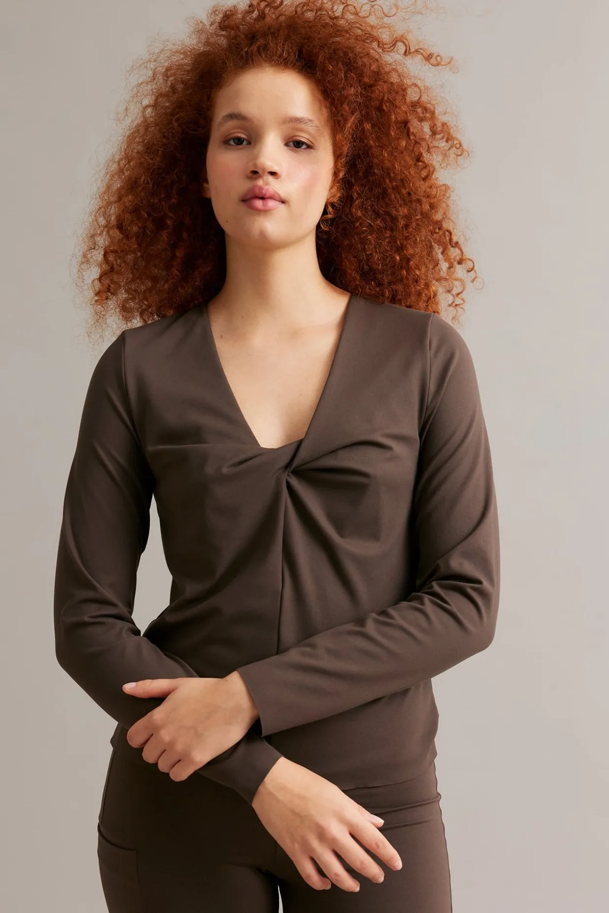 Bluza do ćwiczeń, z węzłem