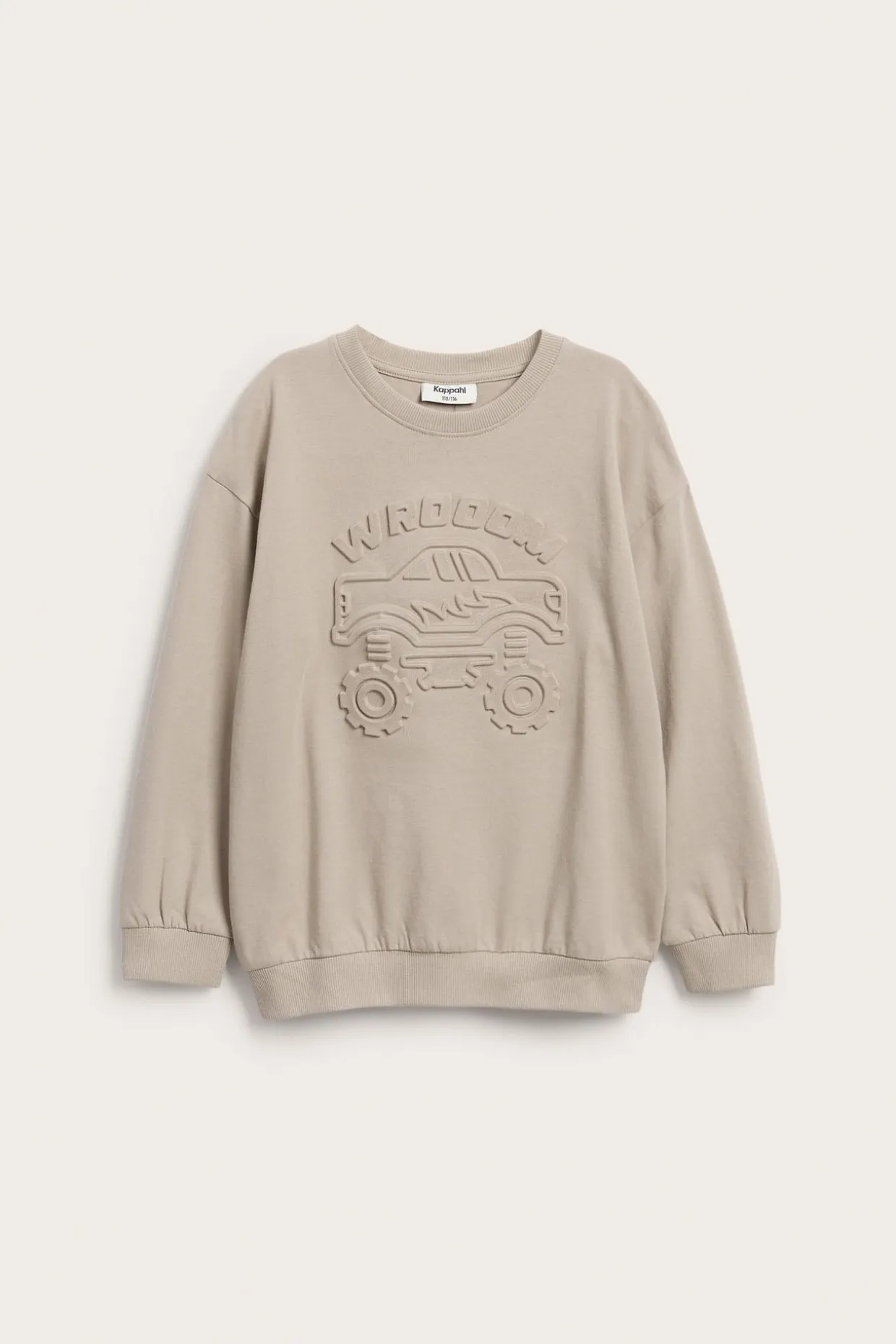 Bluza z bawełnianej dzianiny, z motywem monster trucka z efektem 3D