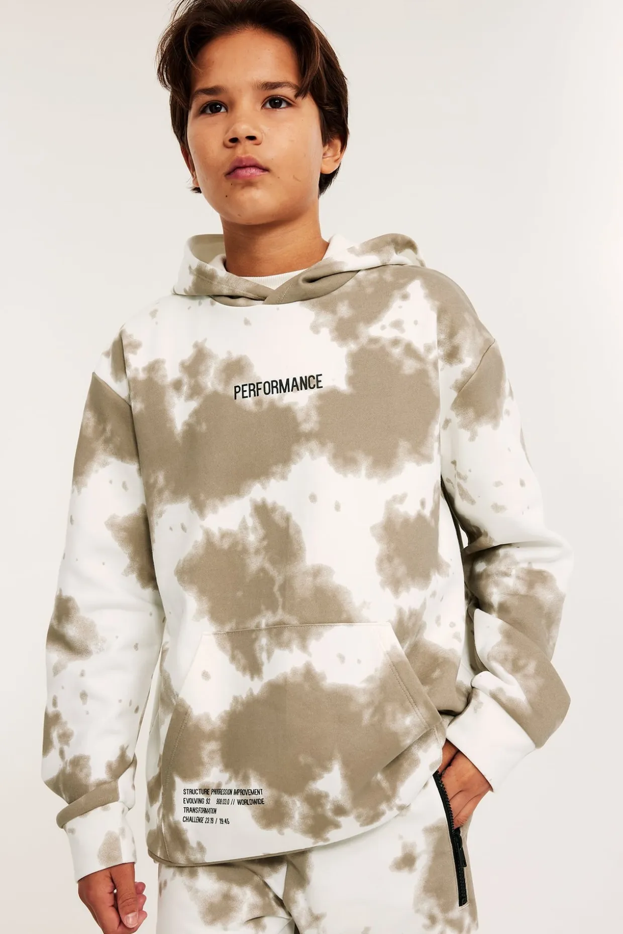 Bluza z kapturem, we wzory