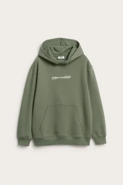 Bluza z kapturem, z nadrukowanym napisem
