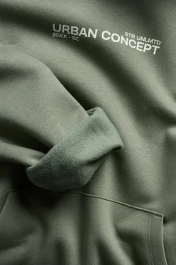 Bluza z kapturem, z nadrukowanym napisem