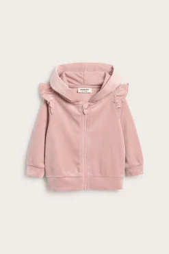 Bluza z kapturem, z weluru