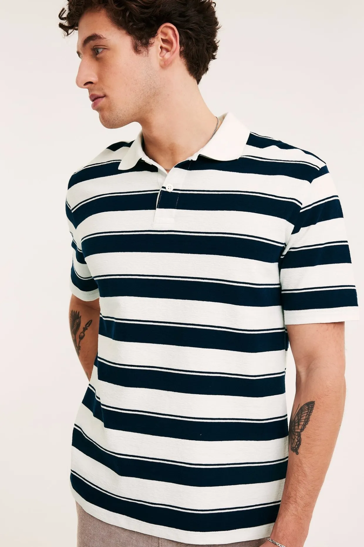 Bluza z krótkimi rękawami i kołnierzykiem polo
