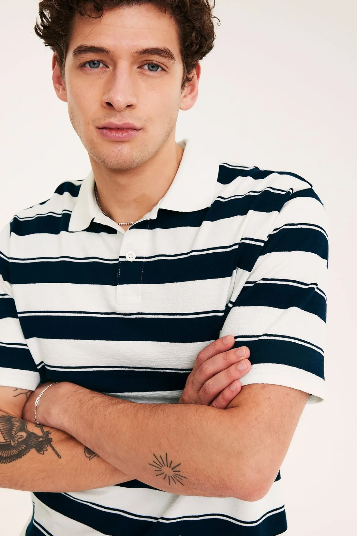 Bluza z krótkimi rękawami i kołnierzykiem polo