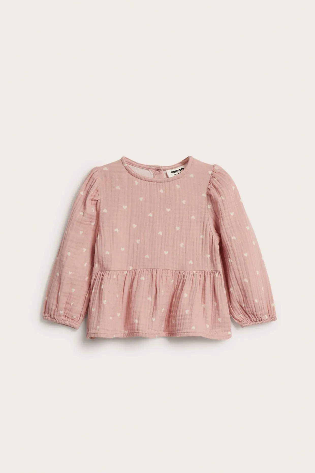 Bluzka z baskinką, dla niemowląt, z miękkiego muślinu