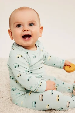Body z długim rękawem, z wzorem w samochody