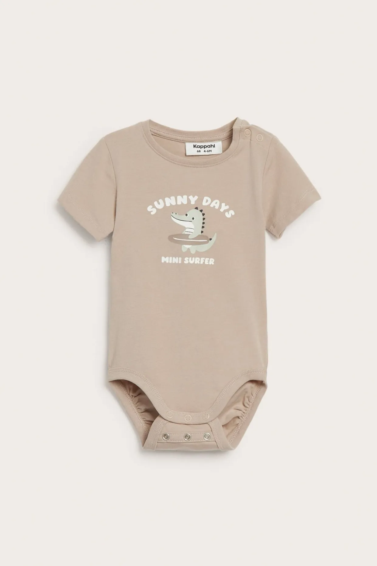 Body z krótkimi rękawami, z krokodylem