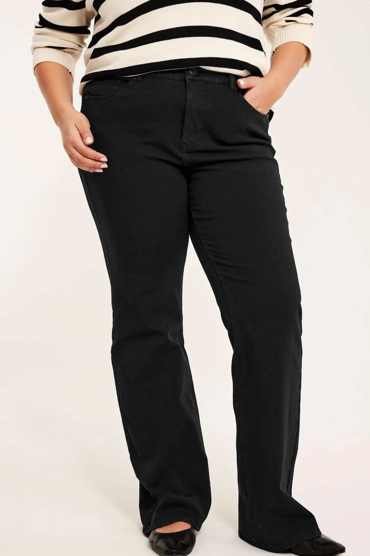 Dżinsy bootcut high waist