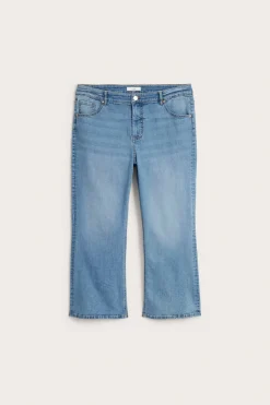 Dżinsy cropped flare high waist