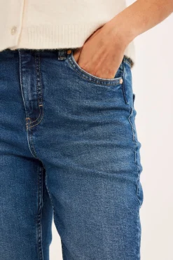 Dżinsy cropped flare regular waist