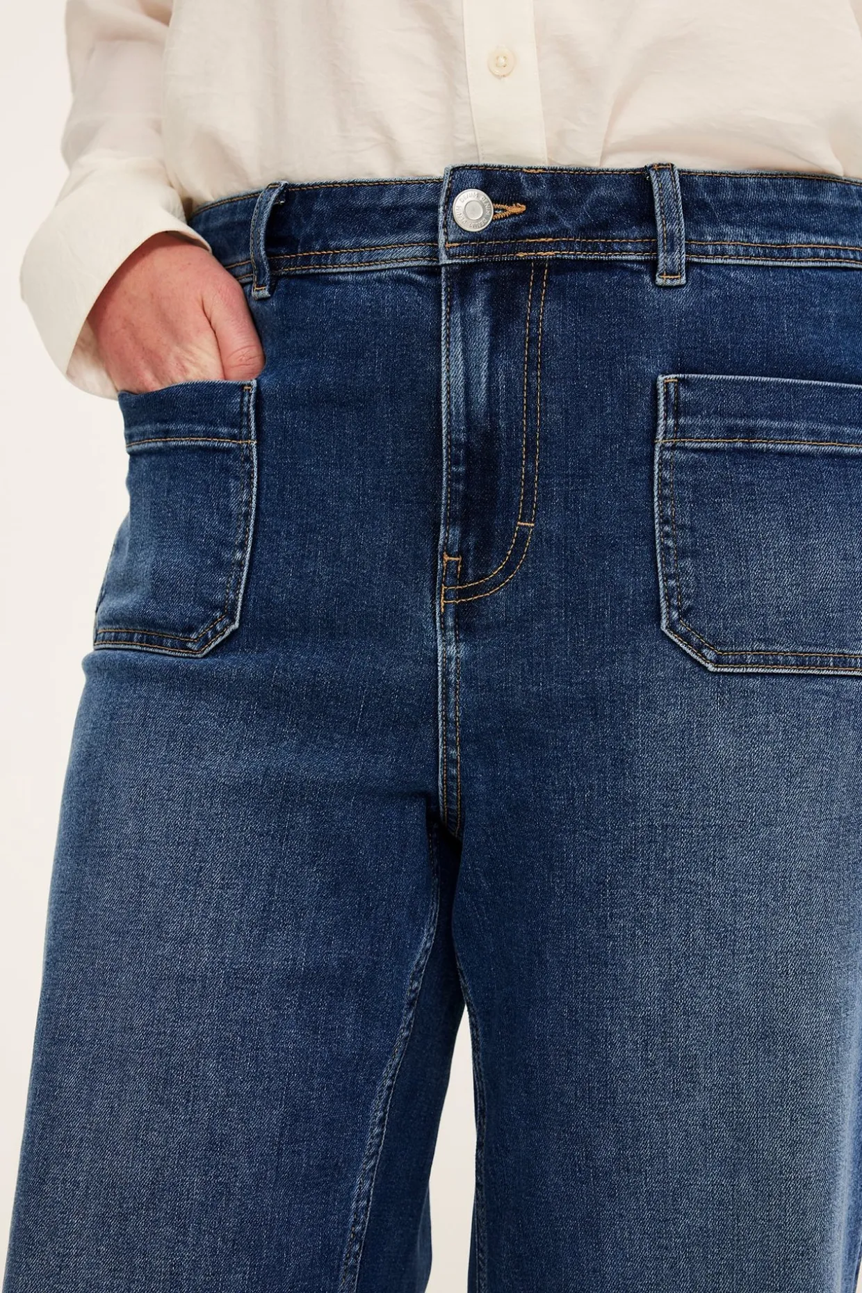 Dżinsy flare high waist