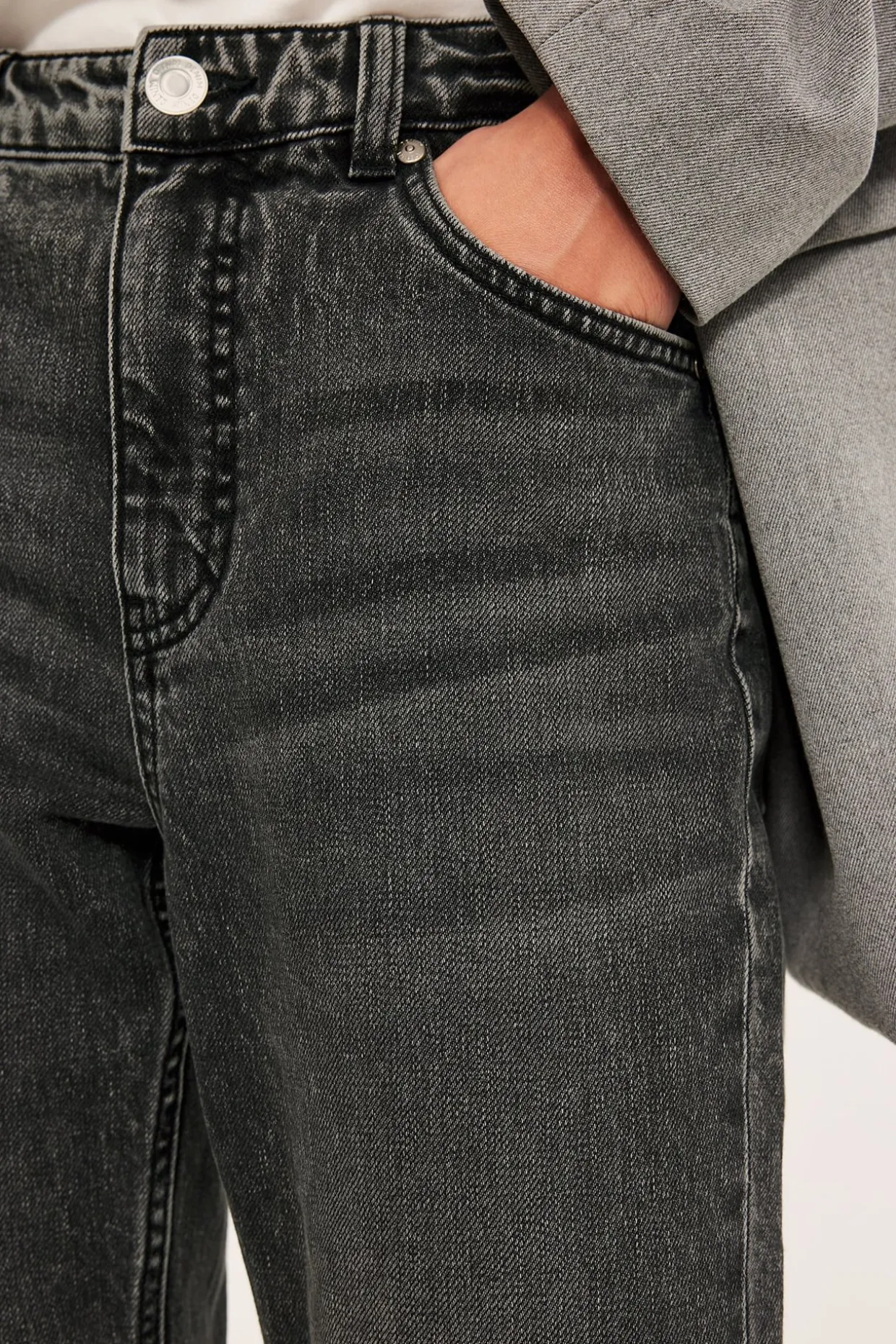 Dżinsy straight high waist