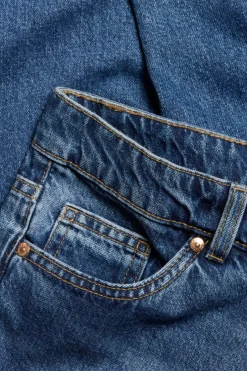 Dżinsy straight high waist
