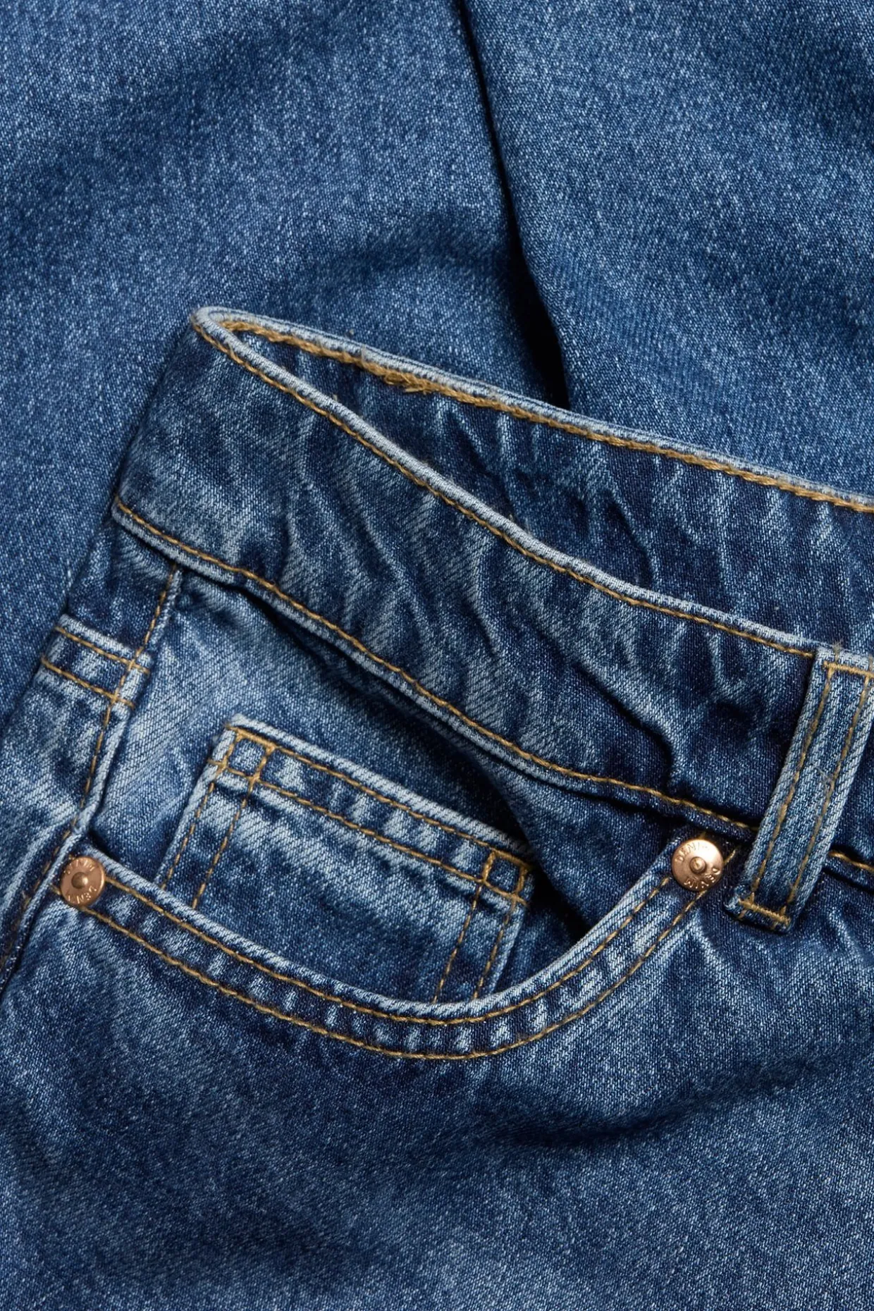 Dżinsy straight high waist