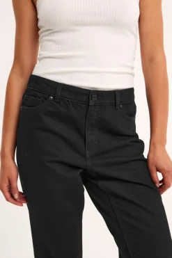Dżinsy straight high waist