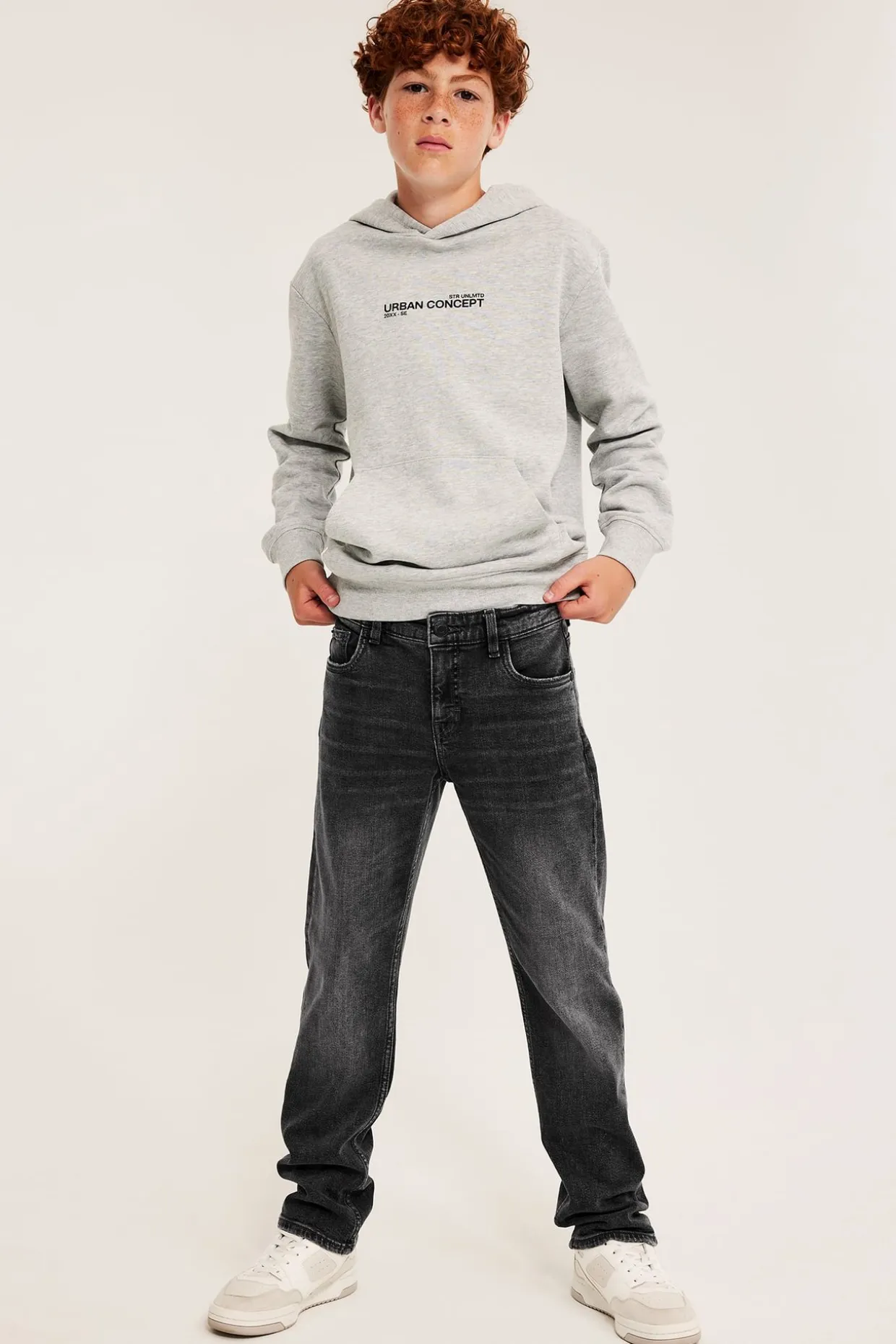 Dżinsy straight mid waist