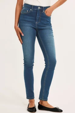 Dżinsy super slim high waist