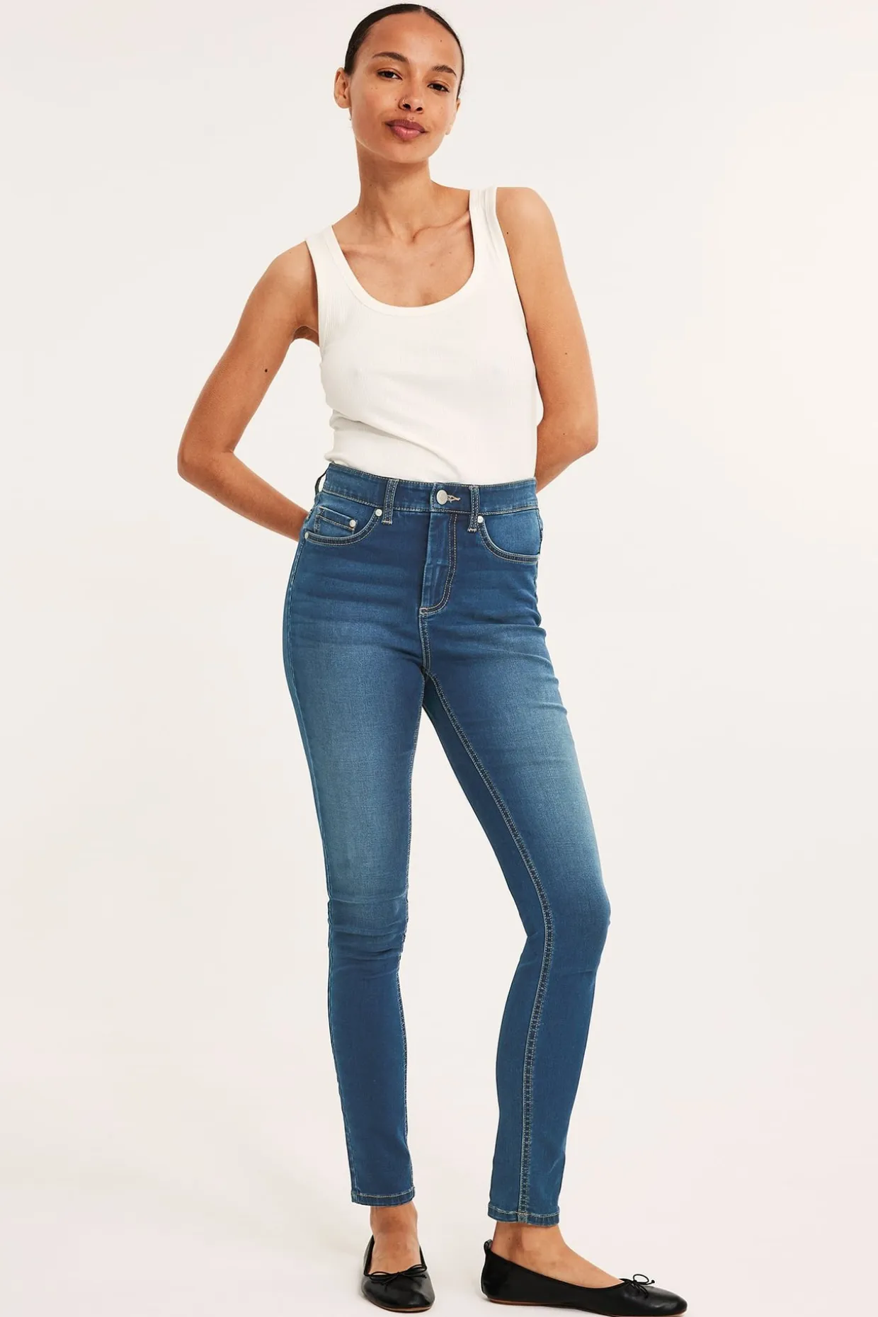 Dżinsy super slim high waist