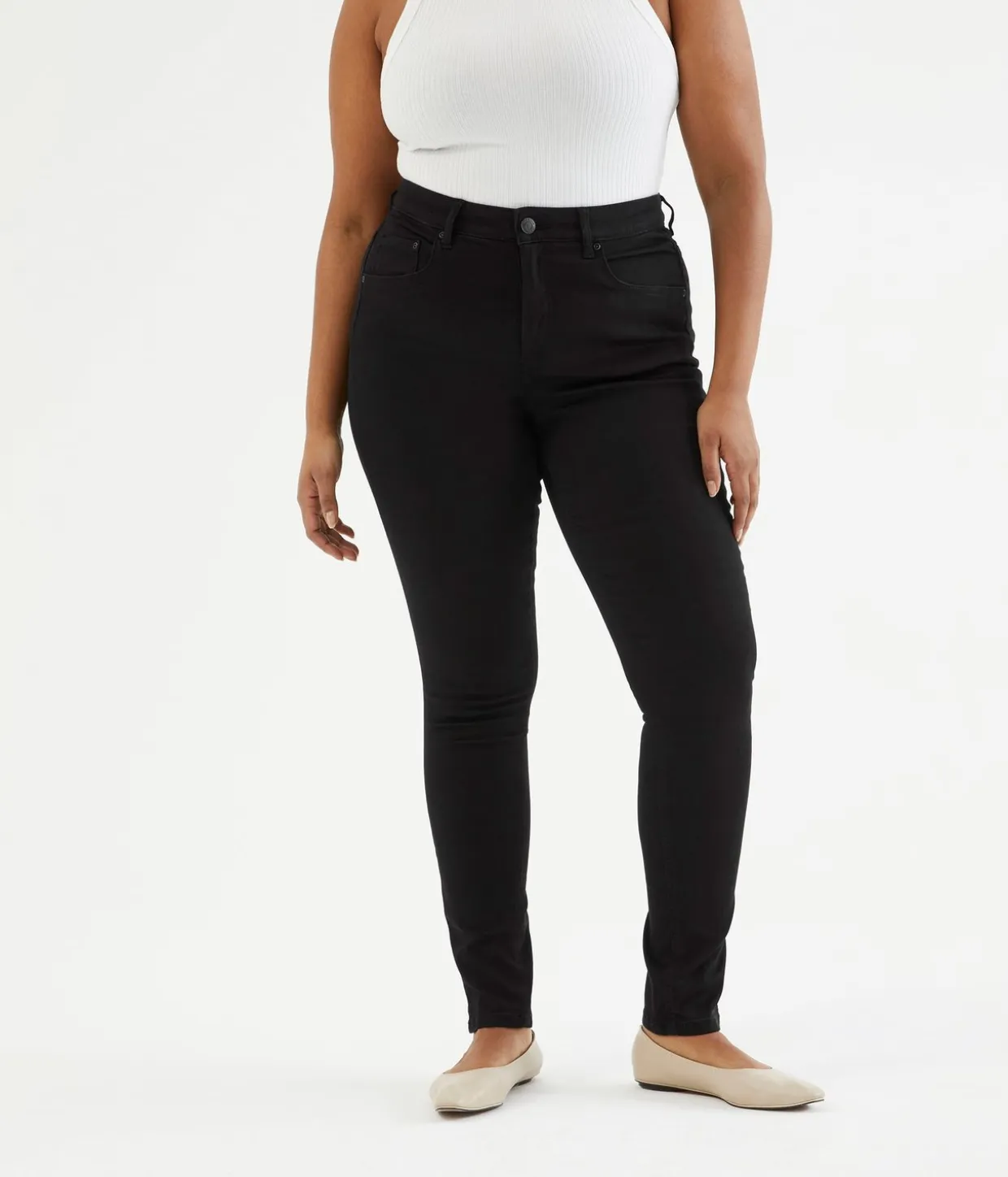 Dżinsy super slim high waist