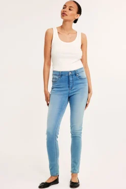 Dżinsy super slim high waist