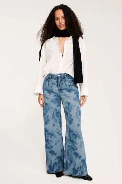 Dżinsy wide high waist