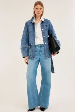 Dżinsy wide high waist