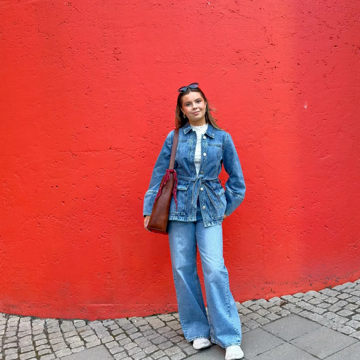 Dżinsy wide high waist