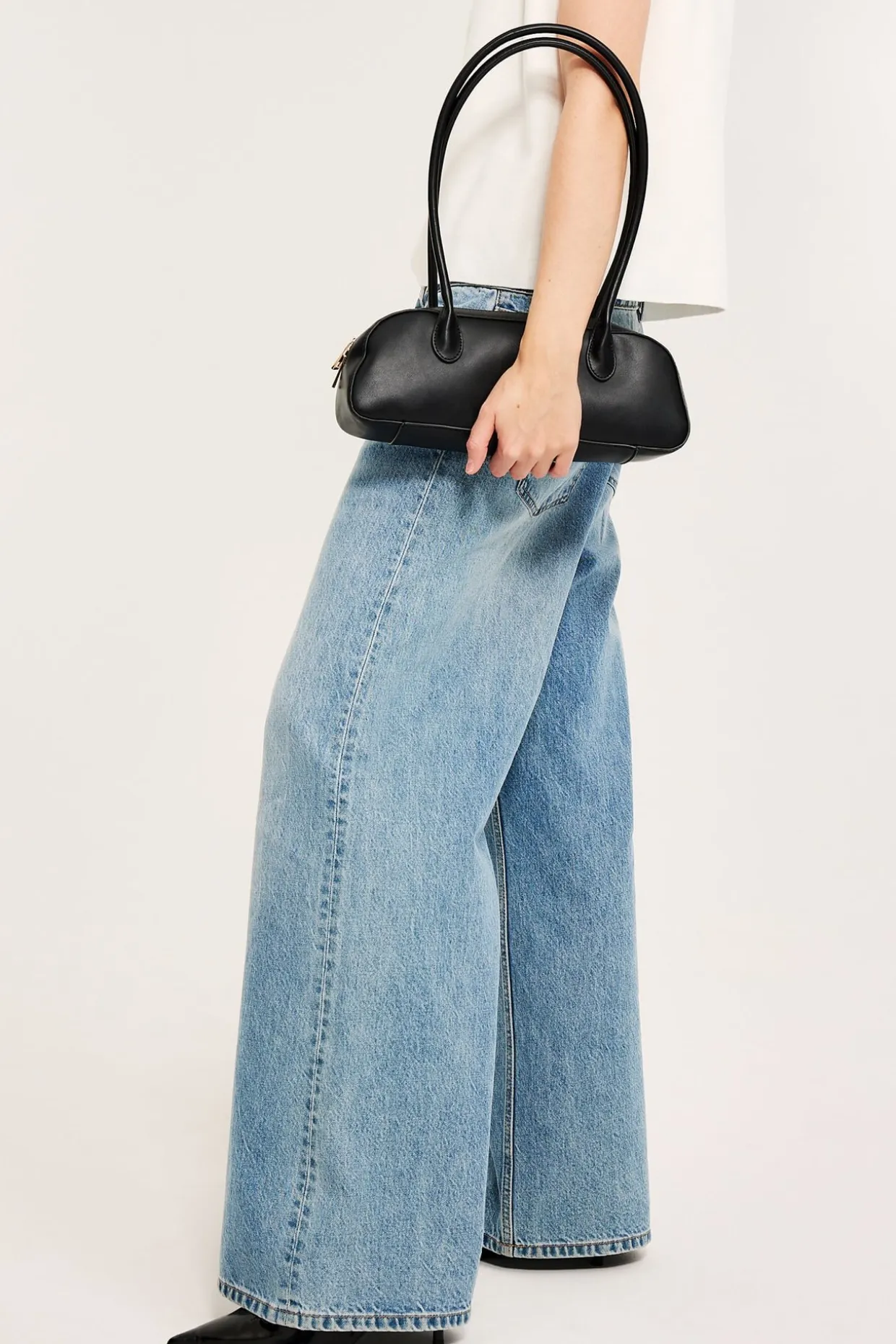 Dżinsy wide high waist