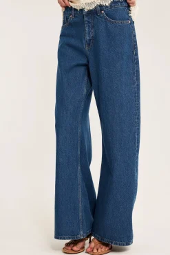 Dżinsy wide high waist