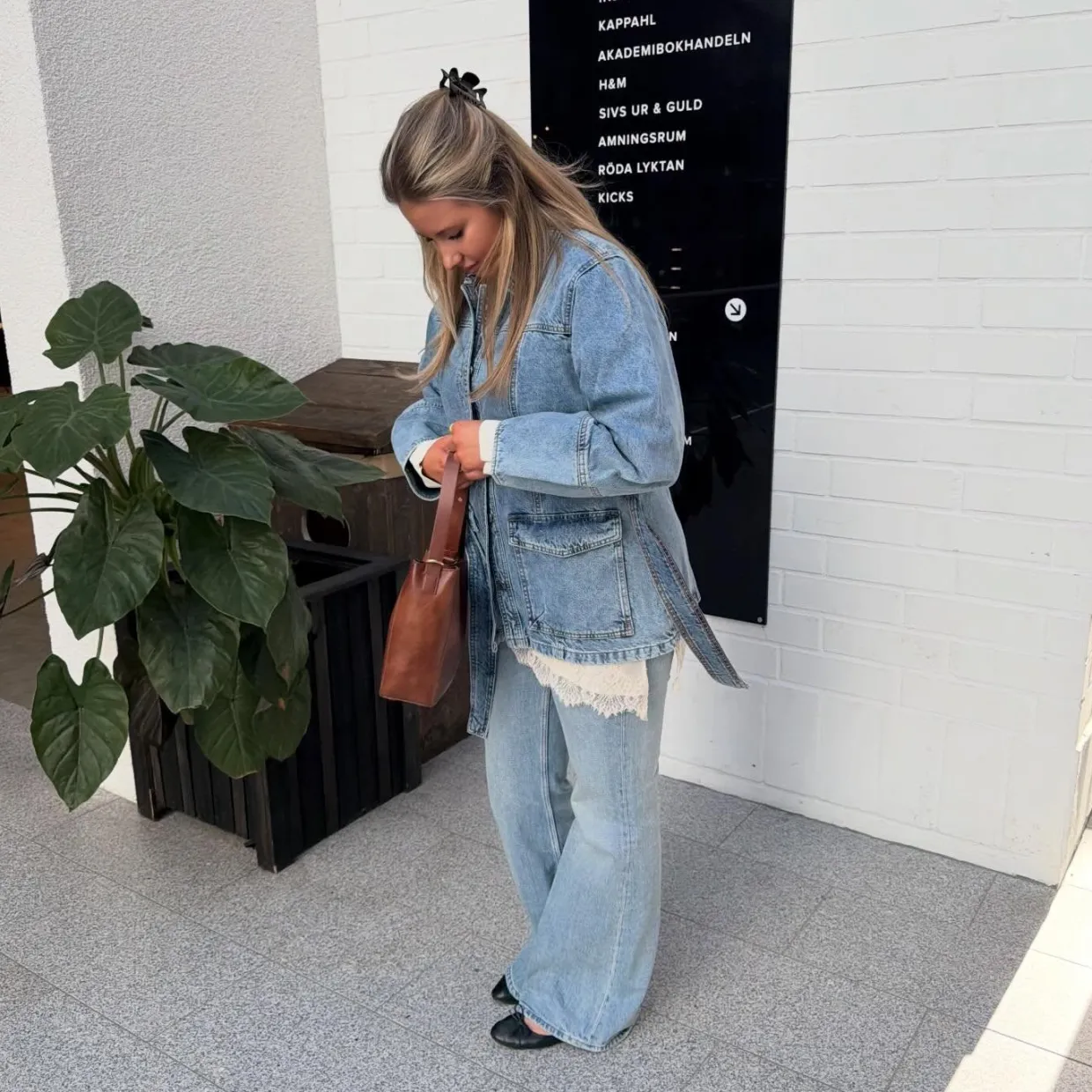 Dżinsy wide high waist