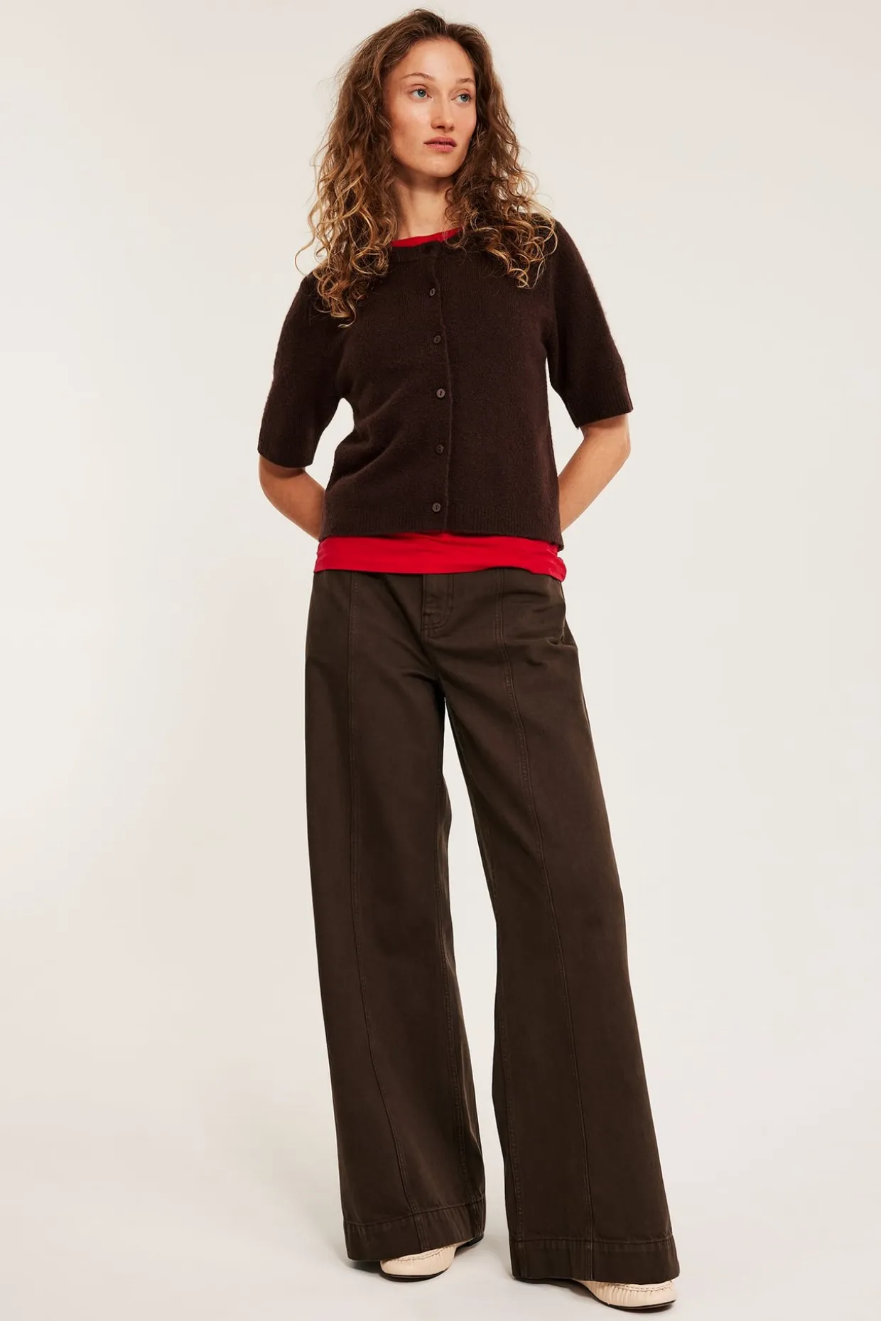 Dżinsy wide high waist
