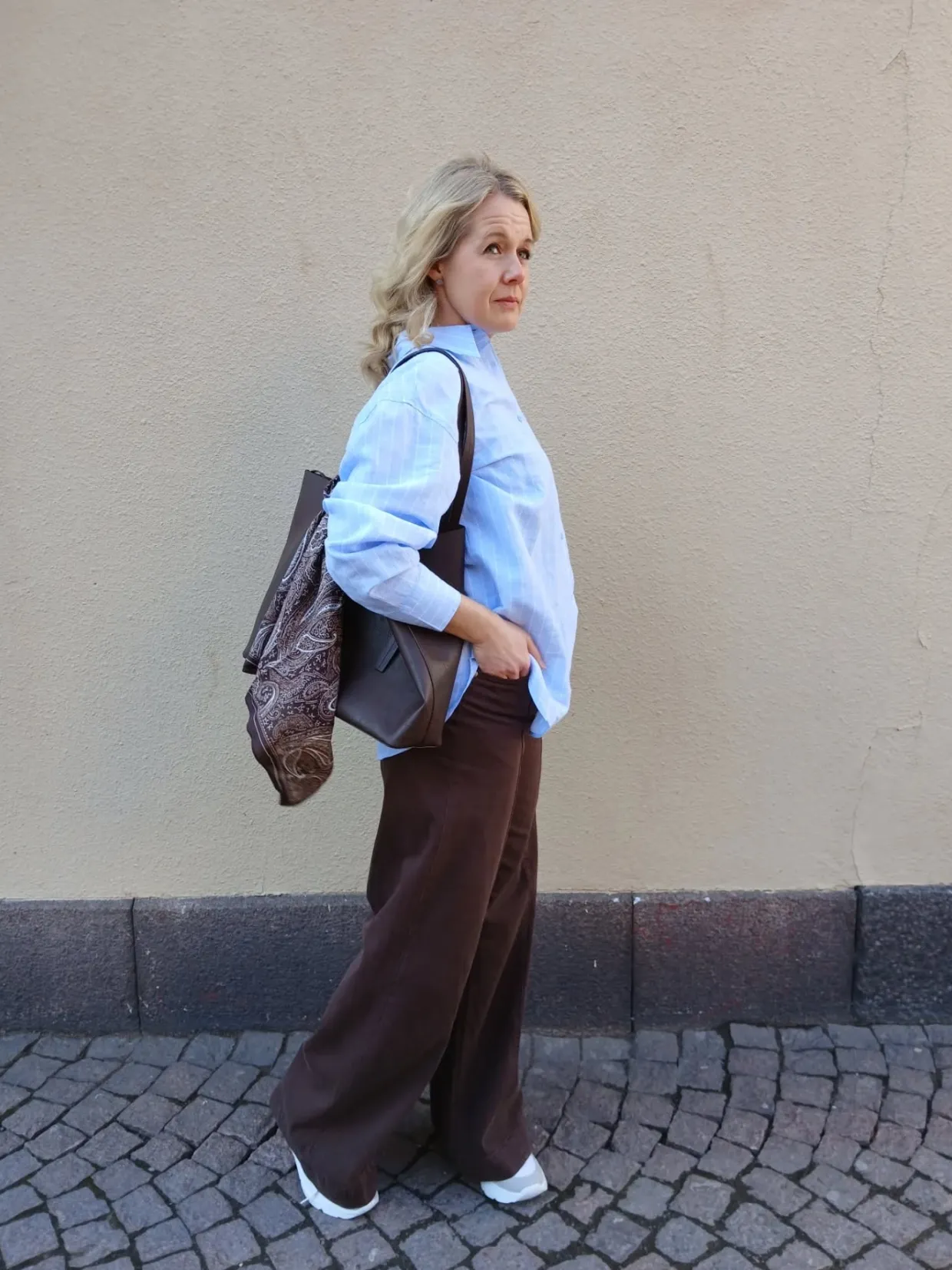Dżinsy wide high waist
