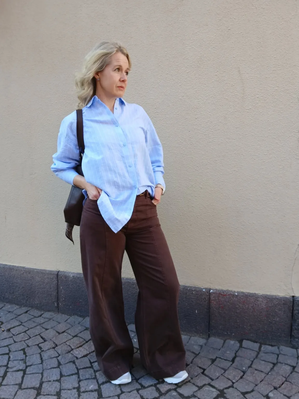 Dżinsy wide high waist