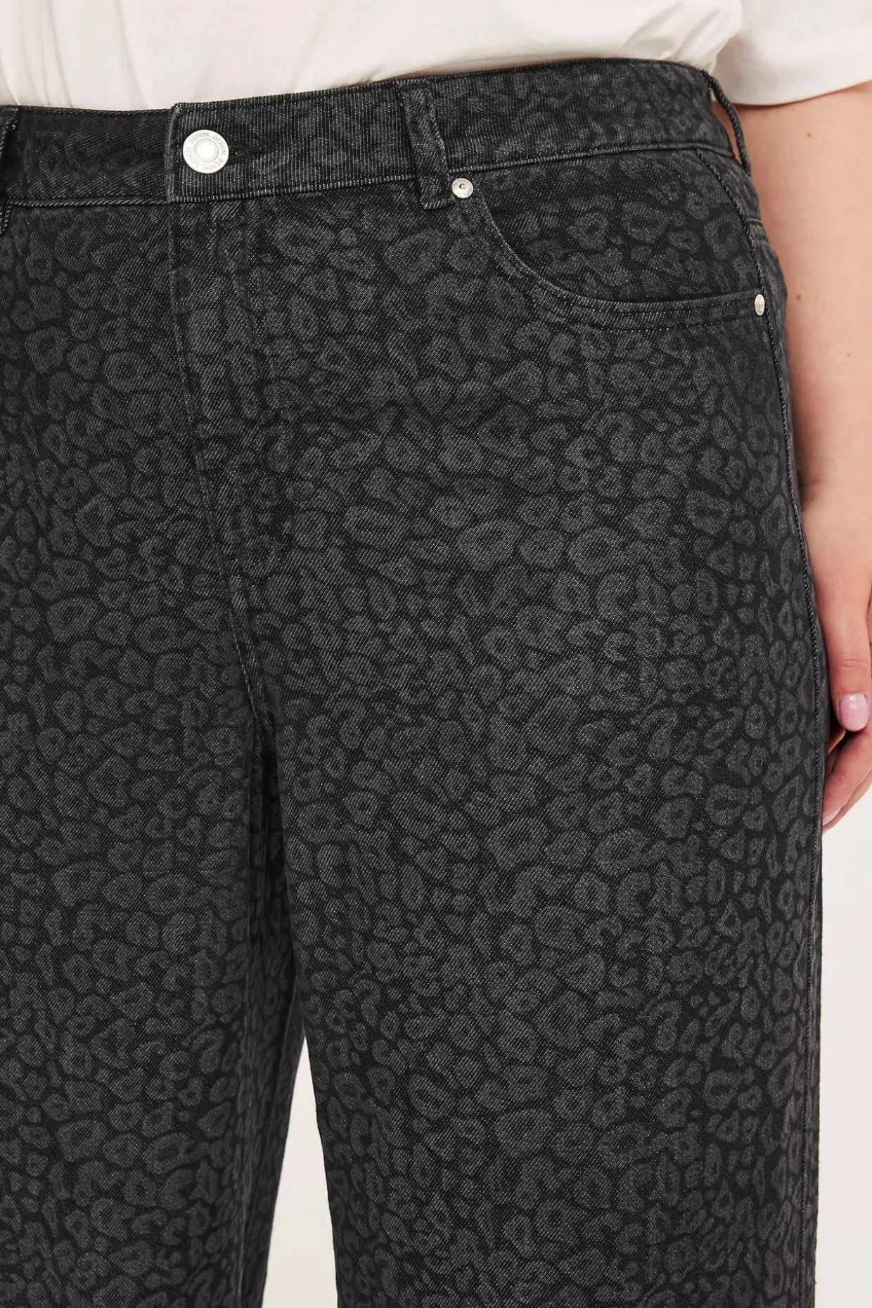 Dżinsy wide high waist