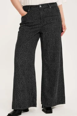 Dżinsy wide high waist