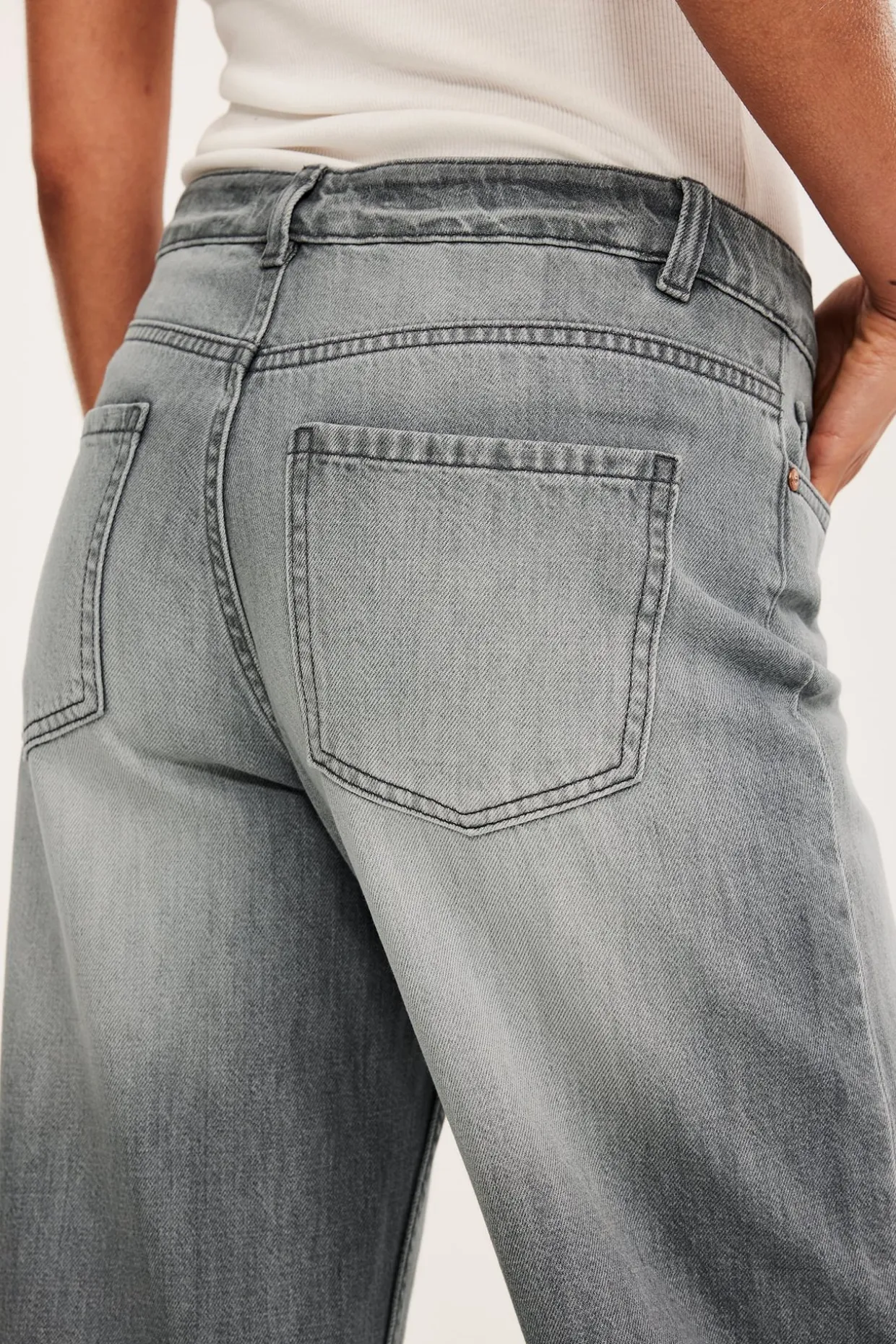 Dżinsy wide high waist