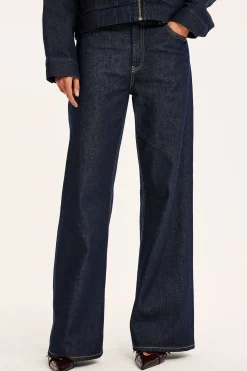 Dżinsy wide high waist