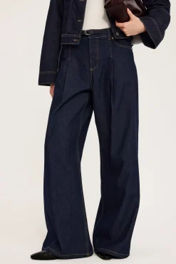 Dżinsy wide high waist