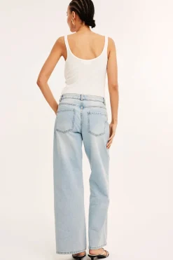 Dżinsy wide high waist