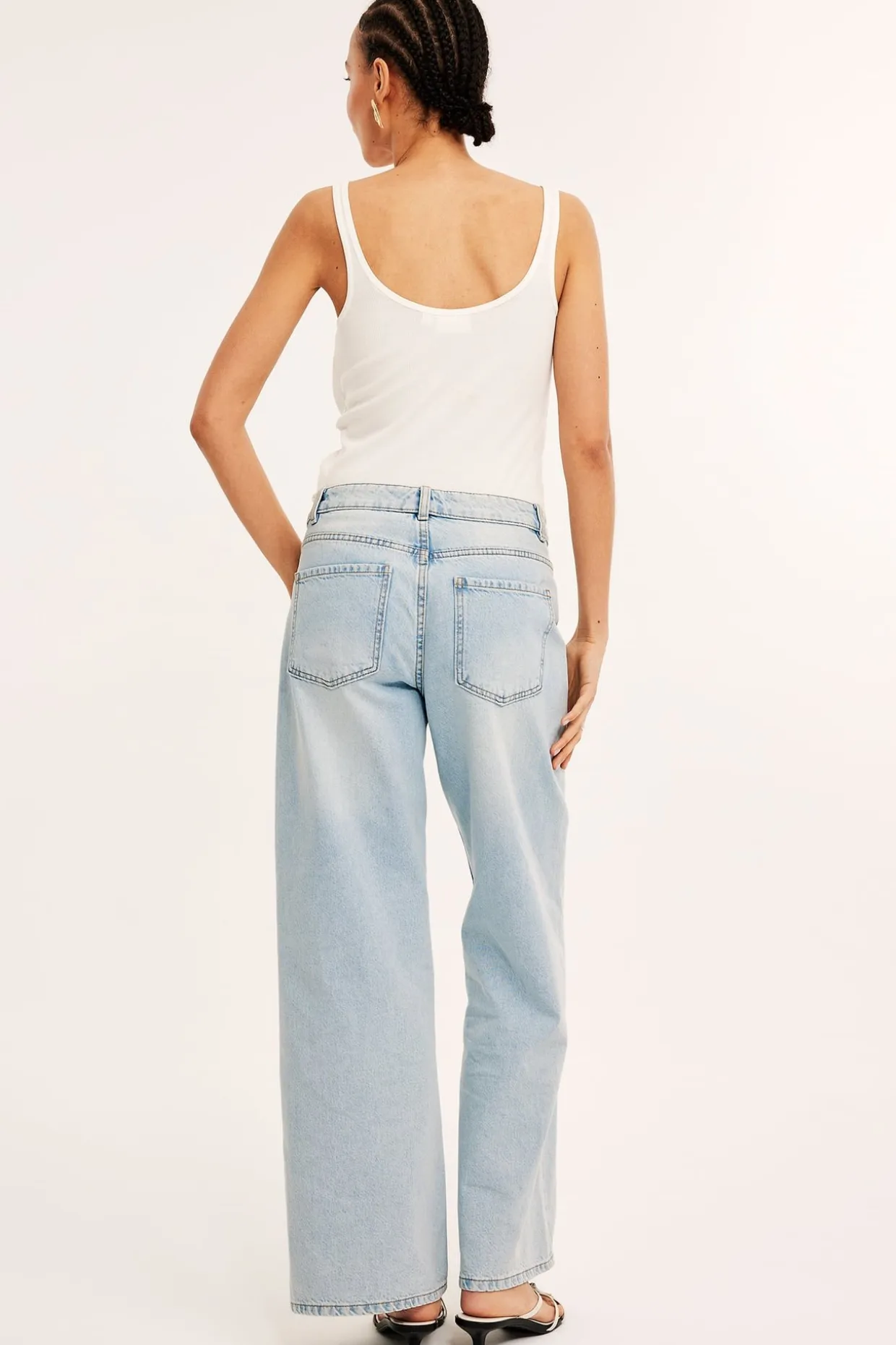 Dżinsy wide high waist