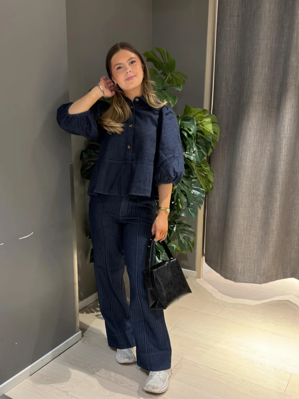 Dżinsy wide high waist