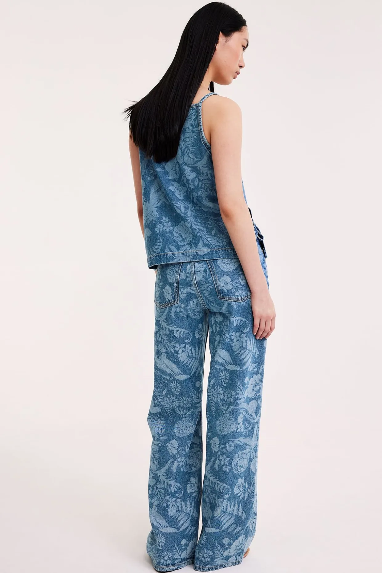 Dżinsy wide high waist