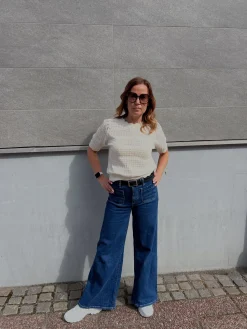 Dżinsy wide high waist