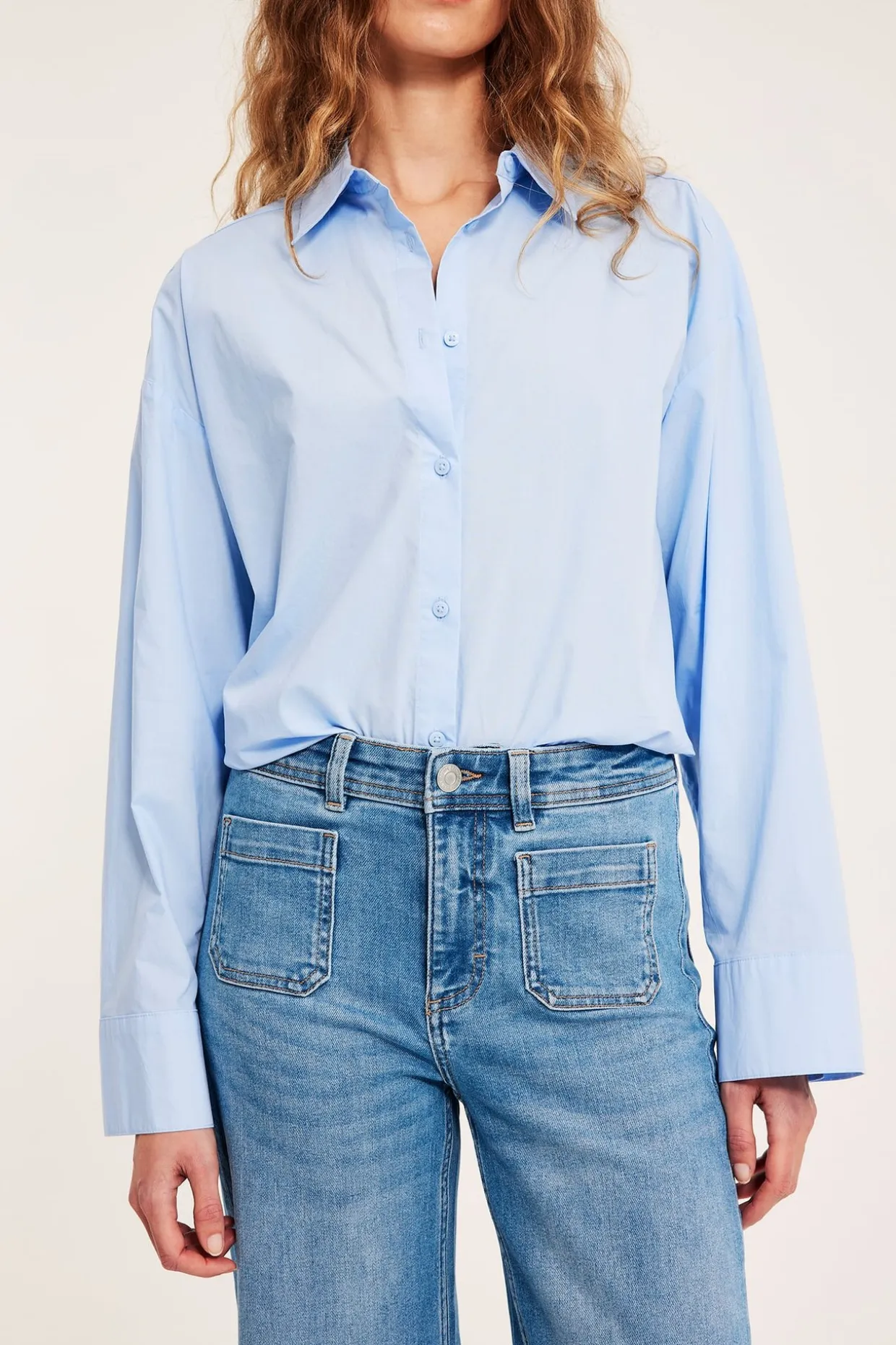 Dżinsy wide high waist