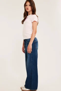 Dżinsy wide low waist